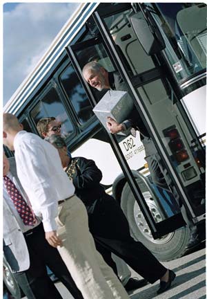 Amy and David arranged for charter bus transportation for their guests taking the 10-mile trip from the hotel to the winery to reduce pollution and climate-change impacts from burning fossil fuels by more than 100 automobiles.
